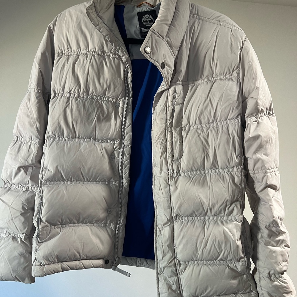 Timberland Men's Light Gray Puffer Jacket